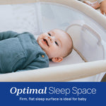 Chicco LullaGlide Plus Electronic 3-in-1 Baby Bassinet, Gliding and Portable Bassinet, Waterproof Mattress and Fitted Sheet, Includes Carry Bag for Travel, Serene/Beige
