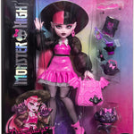 Monster High Draculaura Doll with Pet Bat-Cat Count Fabulous & Accessories Like Backpack, Spell Book, Bento Box & More