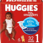 Huggies Size Newborn Diapers, Little Snugglers Baby Diapers, Size Newborn (up to 10 lbs), 31 Count, Packaging May Vary