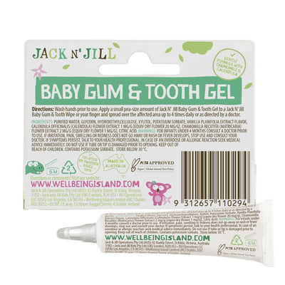 Jack N' Jill Baby Gum and Tooth Gel - Natural Teething Relief Gel for Babies, Gentle Formula with Chamomile and Calendula, No Added Sugars or Colors, Suitable for 4 Months and Up - 15 g