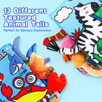 2PCS Baby Books 0-6 Months Infant Toys 0-3 3-6 6-12 Months Baby Tummy Time Sensory Toys 3 4 6 Month Newborn Essentials Must Haves Crinkle Touch Feel Busy Book for Babies Boys Girls Easter Shower Gifts