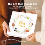 Keepsake Baby Memory Book, Girl, Boy - Beautiful First 5 Year Journal Book, 100 Pages Newborn Milestone Scrapbook, From Pregnancy to Age 5, First Time Mom Gifts for Baby Shower, Gender Neutral (Muse)
