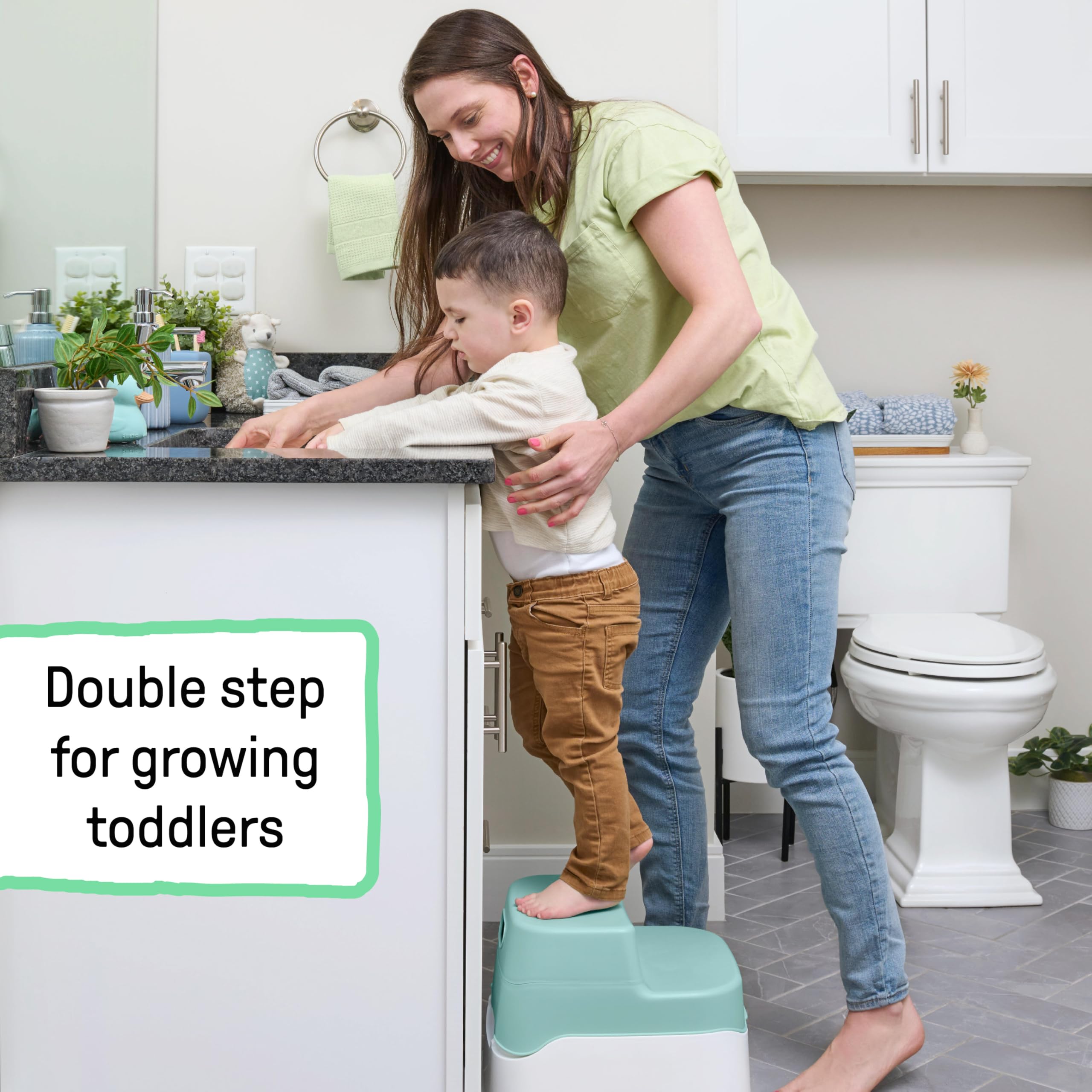 Ingenuity Prepare to Potty 3-in-1 System - Potty Training Toilet, Topper, Step Stool, Easy Setup, for Toddlers Ages 18 Months+