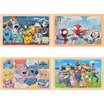Cartoon Wooden Puzzles for Kids 3+ Year Old,24 Pcs Jigsaw Puzzles for Toddlers Activities, Preschool Educational Brain Teaser Boards for Boys and Girls 3 4 5 6 Years Old Birthday Gifts 5.9X8.8 Inch