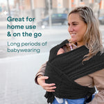 Koala Babycare Baby Carrier Wrap, Easy to Wear As a T-Shirt - Original Baby Carrier Newborn to Toddler - Sling One Size Fits All - Baby Wraps Carrier Up to 22lbs