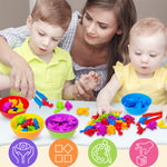 Yetonamr Counting Dinosaurs Montessori Toys for 3 4 5 Years Old Boys Girls, Toddler Preschool Learning Activities Toys for Kids Ages 2-4, 3-5, 4-8, Birthday Gifts Sensory Toys