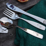Exzact Kids Flatware 6pcs Toddler Utensils Children Silverware 18/10 Stainless Steel - Dishwasher Safe, 2 Years + (Safari)