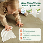 Naty Baby Wipes XXL | 98% Water, Hypoallergenic & Natural for Sensitive Skin | Unscented, Plant-Based, Fragrance-Free | Plastic-Free & Compostable | Newborn & Toddler Wipes | 600 Count (12 Packs)
