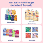 Cerebelly Organic Baby Food Pouches, Beet Carrot Blueberry Purees, 16 Nutrients, No Added Sugar, Fiber & Non-GMO, 4oz, 12 Pack