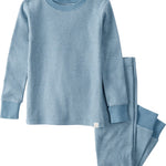 little planet by carter's Baby 2-Piece Pajamas Made with Organic Cotton, Teal Stripes, 9M