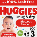 Huggies Size 3 Diapers, Snug & Dry Baby Diapers, Size 3 (16-28 lbs), 34 Count, Packaging May Vary