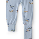Carter's Boy PurelySoft 1-Piece Pajamas, Blue Vintage Plane, 3T