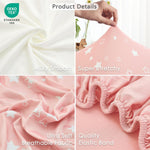 3 Pack Soft Bassinet Sheets - 33"x20" Bedside Bassinet Sheets for Baby Delight, Angelbliss, Maxi-COSI & Most Regular Size Bedside Sleeper | Breathable & Skin Friendly Bassinet Fitted Sheets for Girls