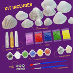 Dan&Darci Kids Sea Shell Painting Kit - Arts & Crafts for Kids - Gifts for Boys and Girls Ages 6-8, 8-12 - Craft Activities Kits - Creative Art Activity Gift Toys for Age 6 7 8 9 10 11 12 Year Old