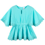 Gerber Baby Girls Toddler Kaftan Swimwear Cover Up, Aqua, 0-3 Months US