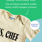 Chunky Deli La Dolce Vita Baby Bodysuit Gender Neutral Foodie Outfit Soft 100% Cotton Short Sleeve One-Piece for Infant Boy or Girl Cute Coming Home Gift
