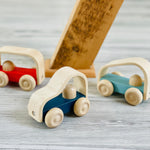 PlanToys® Vroom Car Wooden Push Toy for Toddlers | Eco-Friendly Toddler Push Car for Indoor Play | Montessori Fine Motor Learning Toys for Kids