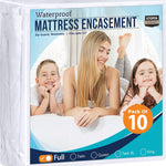 Utopia Bedding Zippered Mattress Encasement Queen, 100% Waterproof Bed Bug and Dust Mite Proof Mattress Protector, Absorbent Six-Sided Mattress Cover