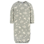 Gerber Unisex Baby Boy and Girls 4-Pack Sleeper Gown, Woodland Love, Newborn