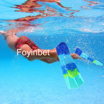 Foyinbet Kids Swim Fins,Youth Flippers Short Swimming Fins Flippers for Lap Swimming Training for Kids Girls Boys 2XS