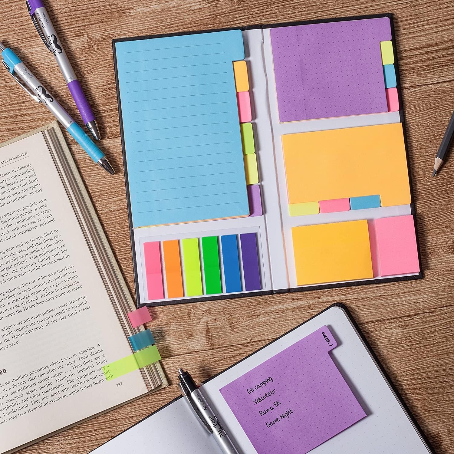 Divider Notes Sticky Notes Set, Tabs, 410 Pack, Divider, School - THE CEO - Baby and ...