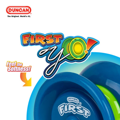 Duncan Toys First Yo! - Best Beginner Yo-Yo for Kids, Responsive Yo Yo, YoYo Toy - Purple/Yellow