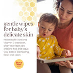 Burts Bees Baby Bee Chlorine-Free Wipes, 72 Count (Pack of 6)