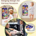 URMYWO Tummy Time Toy - Black and White High Contrast Baby Toys for Newborn - Baby Visual Stimulation Mirror - Montessori Sensory Crinkle Toy for Infant 0-3-6-12 Months - Shower Gift for Boy Girl