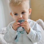 Moonkie Teething Toy, Safe & Easy to Hold BPA Free Silicone Teethers, 360° Baby Toothbrush with Suction Base, Teether Toys Best for Babies 6-12 Months (Koala Ether)
