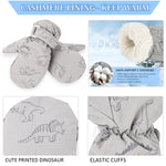 Weradau Fleece Lined Mittens for Baby Boys Girls,Baby Toddler Little Kids Winter Gloves Mittens (6-24 months)