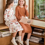 PATPAT Toddler Girl 2-Pack Long Sleeve A-line Dress Set Holiday Parties & Winter Photos, Red Christmas, 6-7 Years
