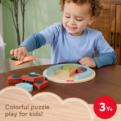 Fisher-Price Wood Preschool Toy Jigsaw Puzzle, Tiny Garden Lady Bug 18-Piece Wooden Activity for Fine Motor Play Kids Ages 3+ Years (Amazon Exclusive)