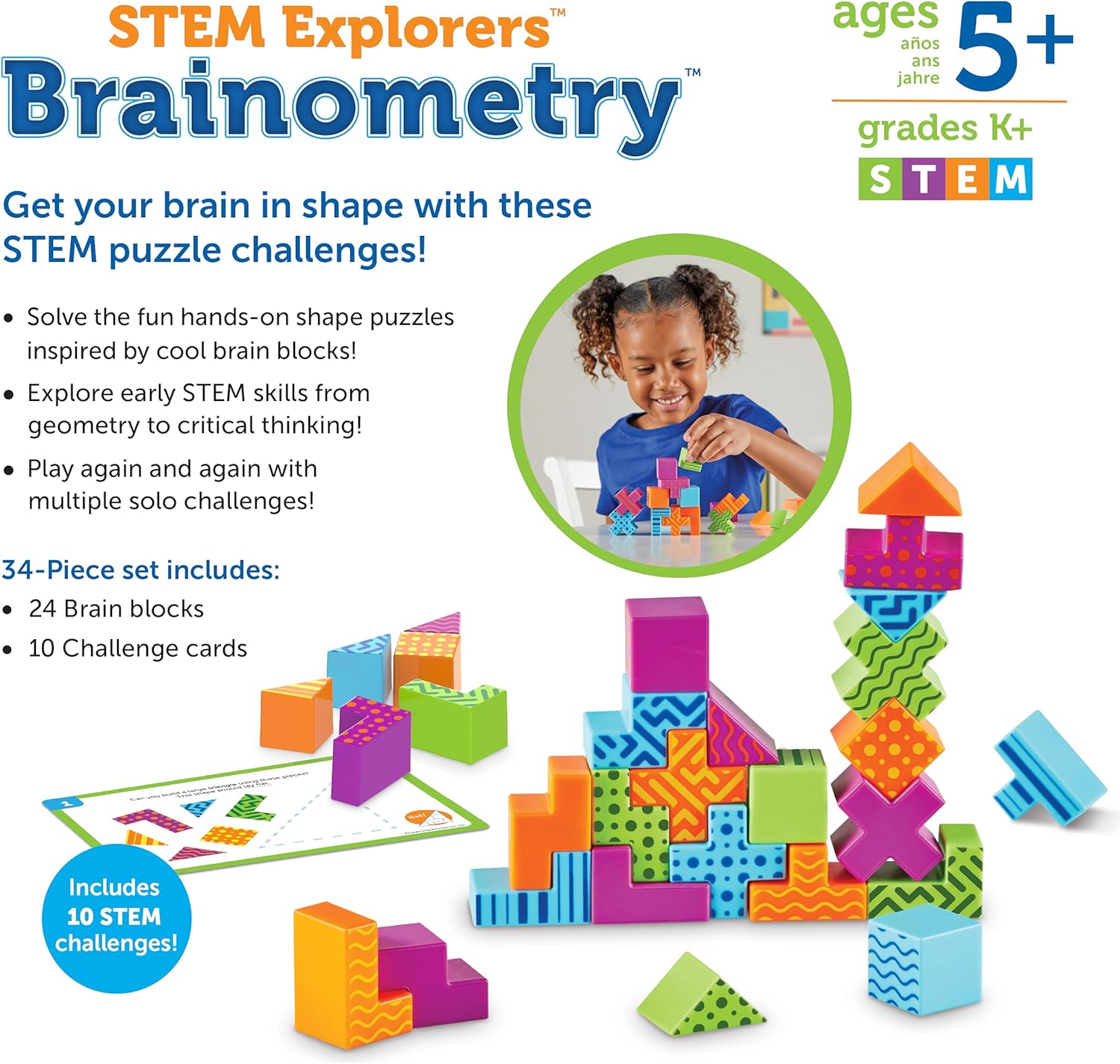 Brainometry Learning Resources STEM Explorers Brainometry - 34 Pieces ...