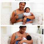 Momcozy Pumping Bra, Pumping Bra Hands Free 2 Pack Comfortable All Day Wear Pumping and Nursing Bra in One Holding Breast Pump for Spectra, Lansinoh, Medela