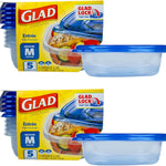 Glad Food Storage Containers, Deep Dish, 64 Ounce, 3 Count