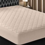Utopia Bedding Quilted Fitted Mattress Pad, Queen Size, Elastic Fitted Mattress Topper Protector and Cover Stretches up to 16 Inches Deep, Machine Washable (White)