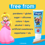 Orajel Naturals Super Mario Kids Fluoride Toothpaste, Berry, 4.2 Oz, 4-Pack