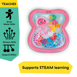 Baby Einstein Ocean Explorers Jiggling Janet Water Mat, Multisensory, Pink, Newborn +