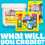 Play-Doh Brand Air Dry Clay, 6 Vibrant Clay Colors, Soft & Ultra Light Modeling Clay for Kids, Moldable, Paintable, Crumble-Free