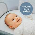 Chicco LullaGlide 3-in-1 Stationary, Gliding, and Portable Baby Bassinet, Waterproof Mattress and Fitted Sheet, Travel Bassinet for Baby Includes Carry Bag, Luna/Grey