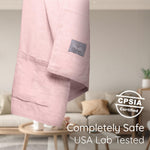 Ring Sling Baby Carrier - USA Lab Tested, 100% Natural Cotton Muslin, Breathable & Ergonomic Ring Sling Rose