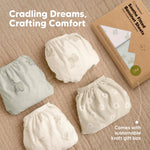 2-Pack Organic Bassinet Sheets for Girls, Boys - 100% Cotton Bassinet Mattress Sheets Compatible with Halo Bassinest Swivel Sleeper, Graco, Baby Delight, Chicco, Fitted Bassinet Sheets (KeaSafari)