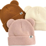 FURTALK Baby Beanie Winter Hat with Bear Ear for Infant Toddler Boys Girls Soft Knitted Skull Cap