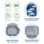 Wildkin ECO rPET Insulated Lunch Bag – Keeps Food Hot or Cold, Easy-Clean Lining, Zippered Pockets & BPA-Free – Boys & Girls, Ideal for School, Travel & Daycare – Sharks