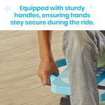 hand2mind Blue Plane Glider Scooter Board, Floor Scooter Board, Gross Motor Toys, Kids Exercise & Physical Education Equipment, Playground Toys, Indoor Active Play, Toddler Outdoor Activities