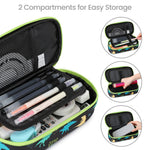 Cambond Pencil Case for Boys - Cute Pencil Case for Kids Large Capacity Pencil Pouch for School, Pencil Cases Only, Black Dinosaur