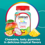 Centrum Kids Multivitamin Gummies, Stocking Stuffer, Tropical Punch Flavor Made With Natural Flavors, 150 Count, 150 Day Supply