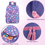 Trail maker 15 Inch Kids Backpacks for Boys & Girls | Preschool, Kindergarten, Elementary School Backpacks with Adjustable, Padded Straps (Happy Hearts)