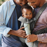 BabyBjörn Baby Carrier Mini, Dark Gray, 3D Jersey Infant Carrier (7-25 lbs), Ergonomic, Easy-to-Use