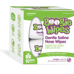 Box of Boogie Wipes Gentle Saline Nose Wipes on a white background